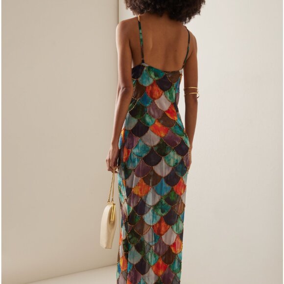 Kilentar - Mami Beaded Chiffon Maxi Dress - Picture 6 of 6